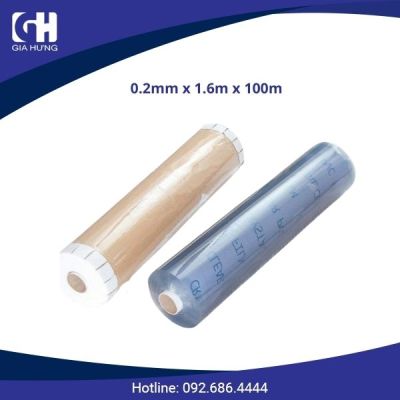 Màng nhựa PVC 0.2mm x 1.6m x 100m Màng nhựa PVC 0.2mm x 1.6m x 100m