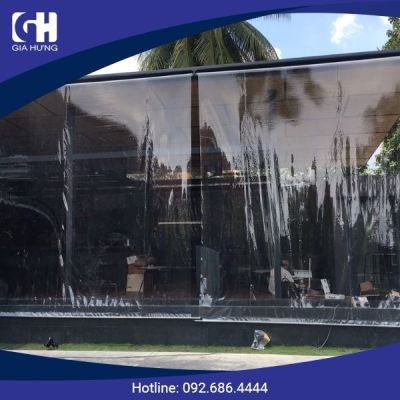 Rèm Cuốn Nhựa PVC Trong Suốt Rèm Cuốn Nhựa PVC Trong Suốt