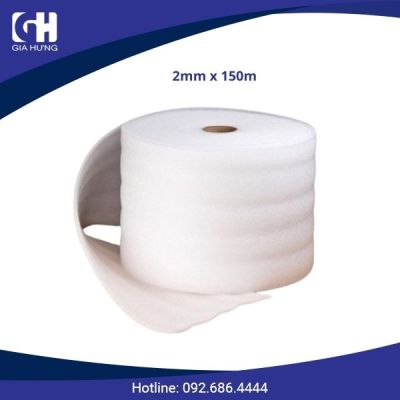 Cuộn xốp pe foam 2mm x 150m Cuộn xốp pe foam 2mm x 150m