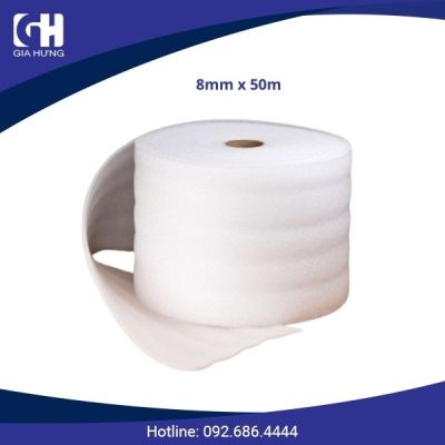 Cuộn xốp pe foam 8mm x 50m Cuộn xốp pe foam 8mm x 50m