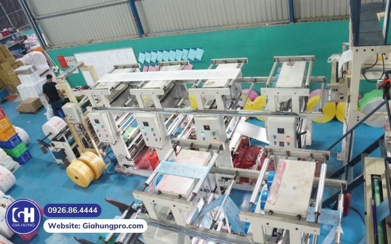 Quy trình sản xuất túi nilon tại GIAHUNGPRO